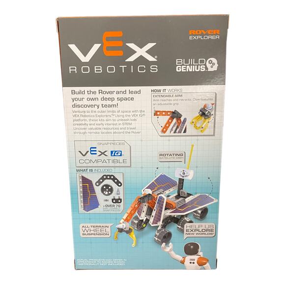 Hexbug Vex Robotics Rover Explorer STEM Starter Construction Kit 70+ Pieces New - Picture 2 of 9